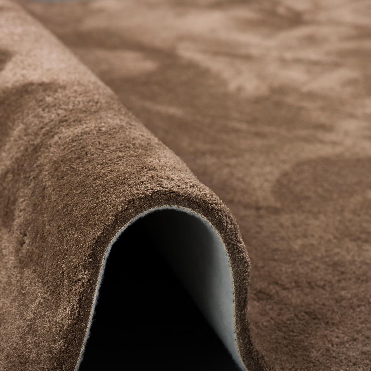 LUXUS HOCHFLOR SHAGGY TEPPICH VELVET - Braun, Textil (100/200cm) - Snapstyle
