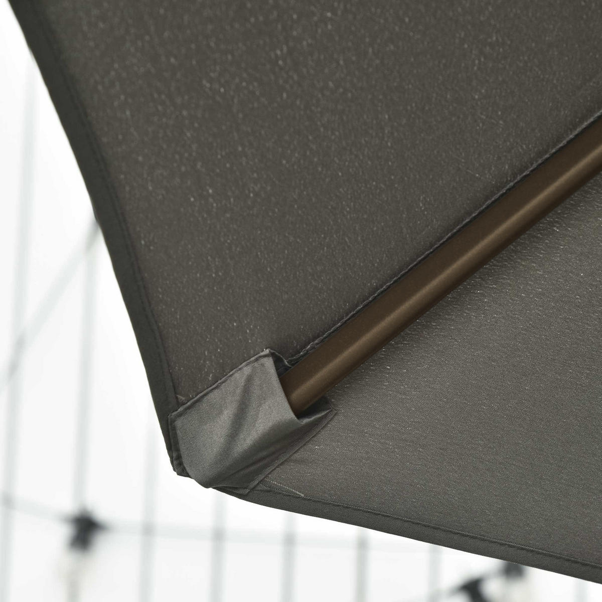 AMPELSCHIRM DE-11411 neigbar, 360° schwenkbar Dunkelgrau - Grau, Textil (295/295cm) - ComfortXL
