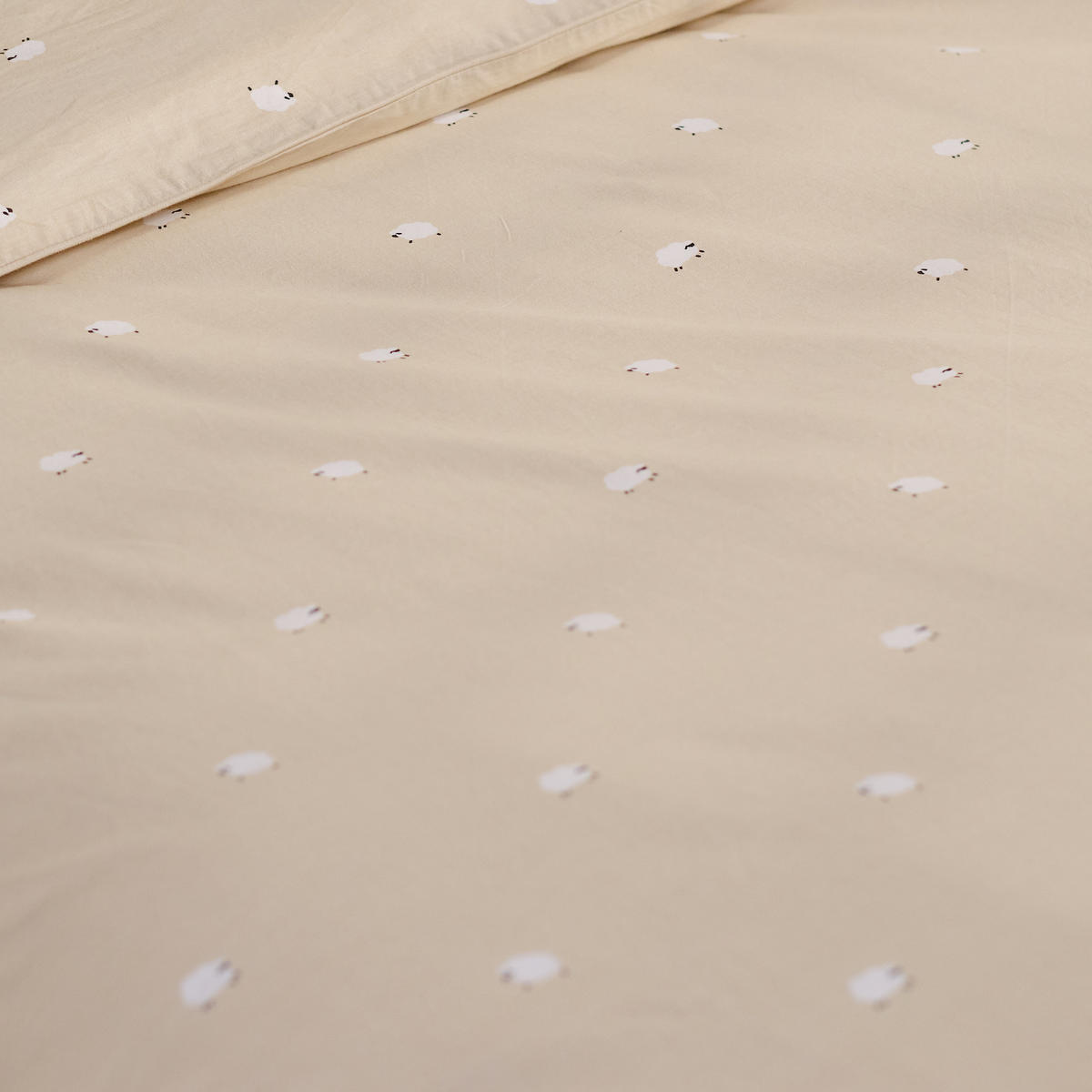 BETTWÄSCHE Sheeperiso - Beige, Textil (200/220cm) - home&you