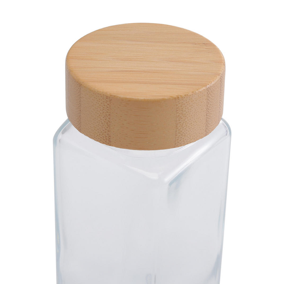GEWÜRZDOSEN 12er-Set Glas Bambusdeckel - Transparent, Glas/Holz (4.5/10.5/4.5cm) - Livingandhome