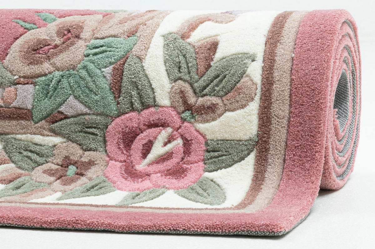 HANDTUFTTEPPICH Ming 70x140 cm - Rosa, Textil (70/140cm) - THEKO