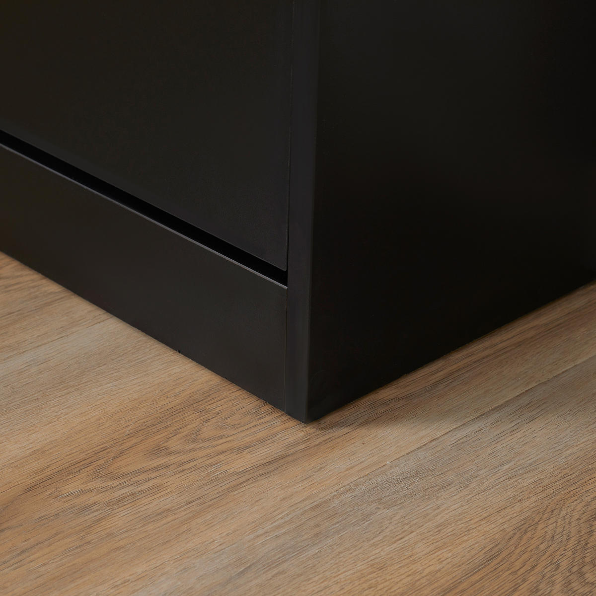 SCHUHSCHRANK DE-14972 2 Klapptüren 60x24x80 cm Schwarz - Schwarz, Holzwerkstoff (10/10/10cm) - ComfortXL