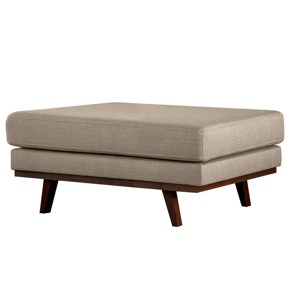 POLSTERHOCKER - Taupe/Buchefarben, Textil (85/43/60cm) - home24