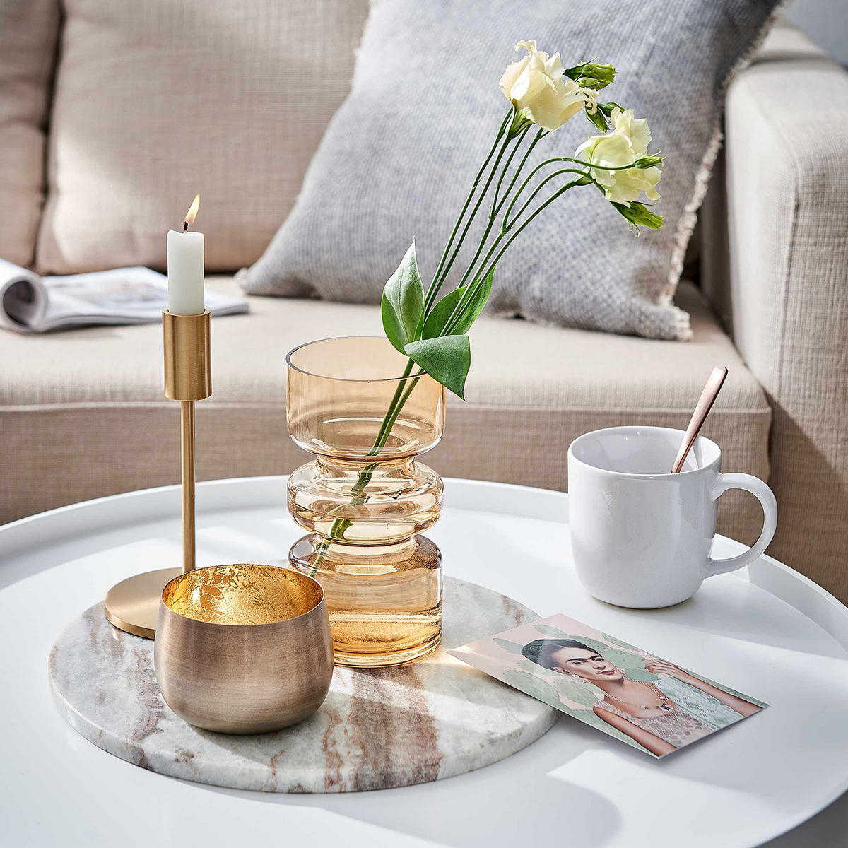 TASSE (4er Set) Native - Weiß, Keramik (0.3L) - Butlers