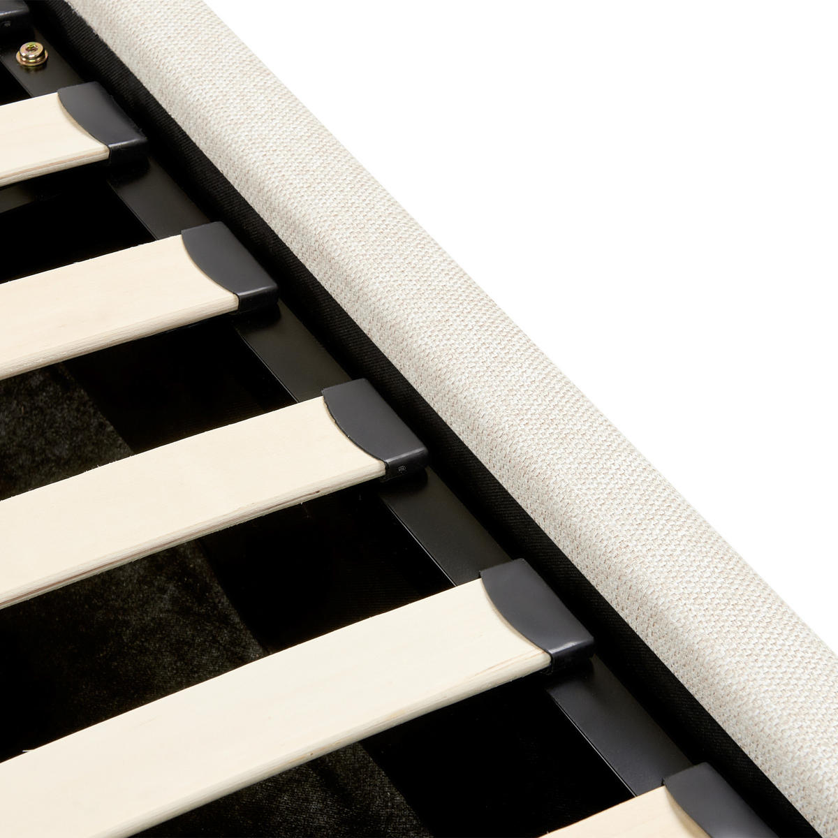 KINDERBETT mit Stauraum 90x200 cm Beige Anet - Beige, Textil (90/200cm) - Beliani