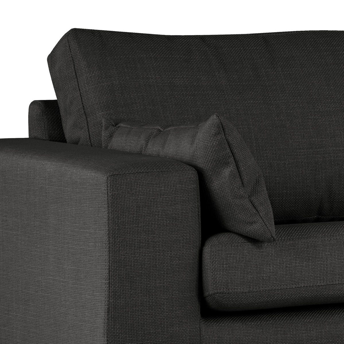 ECKSOFA mit Ottomane - Beige/Buchefarben, Buchenholz/Textil (287/219cm) - home24