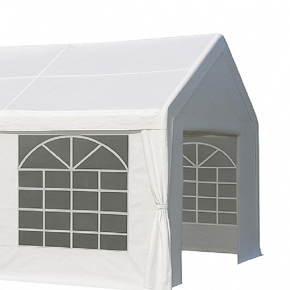 DACHPLANE Livingston - Zeltabdeckung für 4x6 Meter, PE weiss 180g/m². BxTxH: 400x600x310 cm - Weiß, Kunststoff (400/0.3/600cm) - TPFGarden