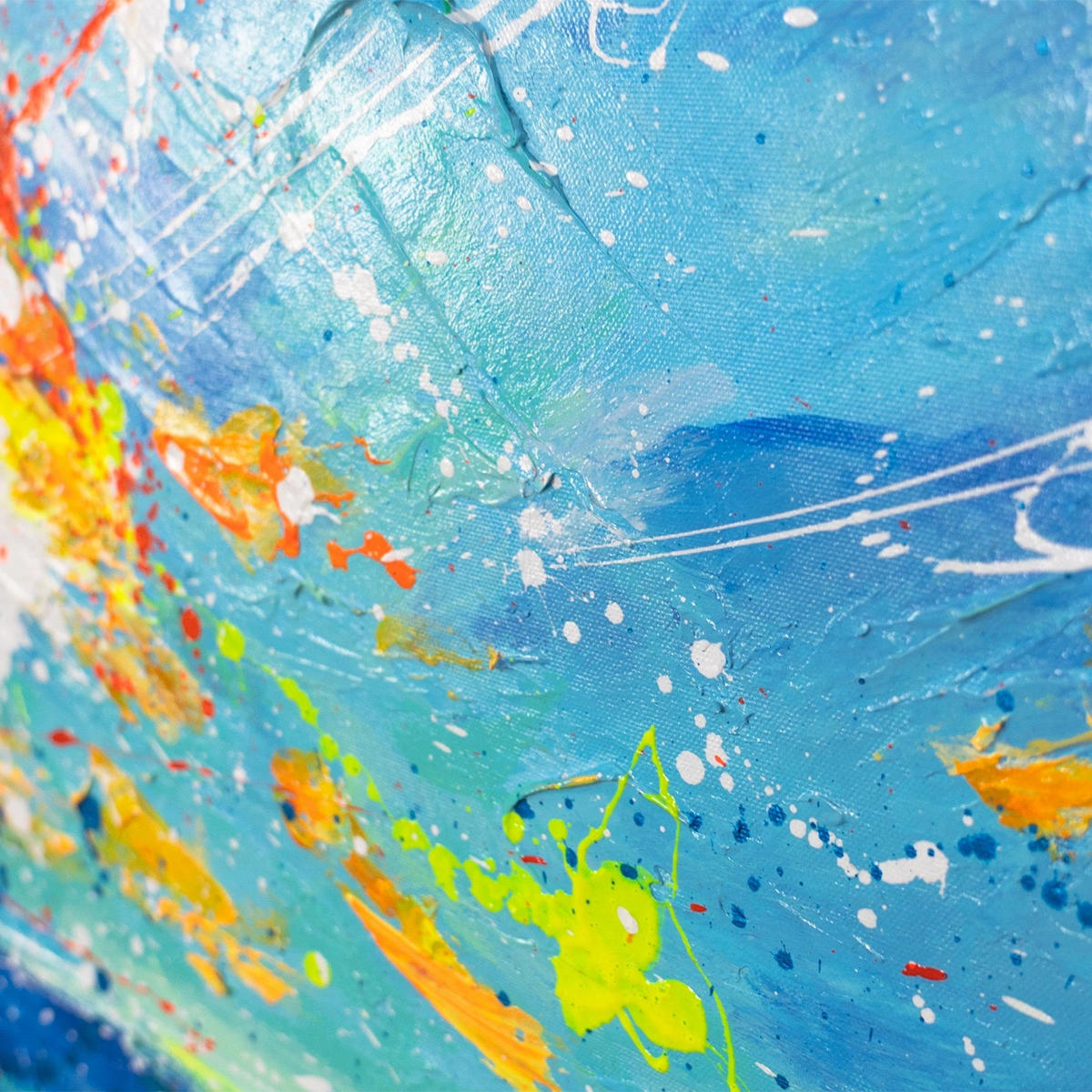 GEMÄLDE Auf den Spuren der Sonne Schattenfugenrahmen Weiß 120x80 cm - Weiß, Holz (120/80cm) - YS-art gallery