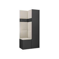 GARDEROBEN-SET Orion XXIV - Beige/Graphitfarben, Holzwerkstoff/Kunststoff (82/186/46cm) - MIRJAN24