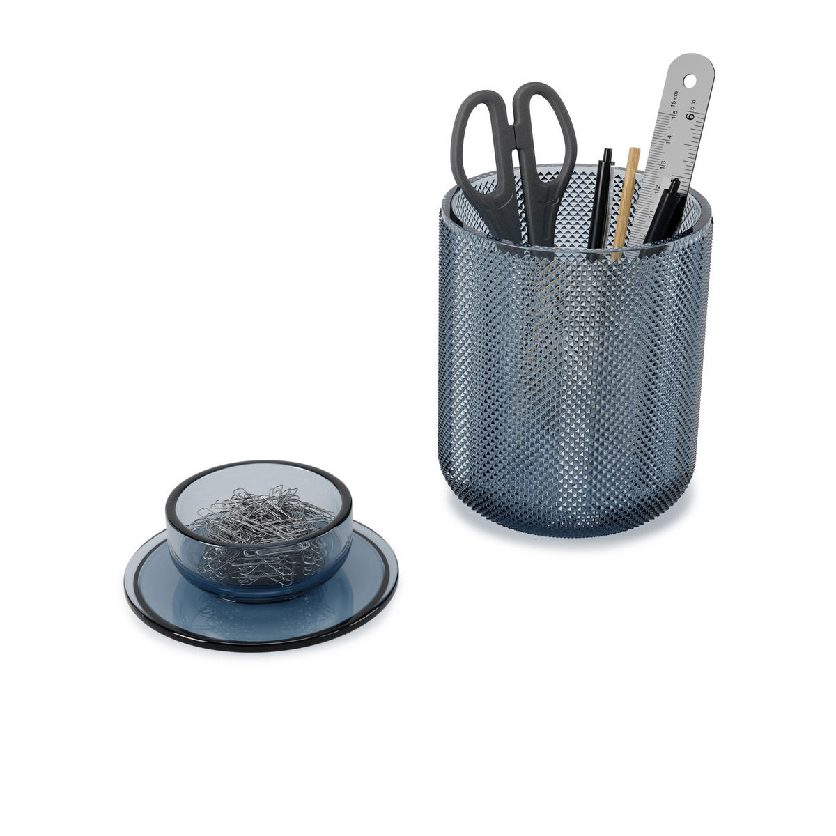 KOSMETIK-ORGANIZER Allira, Blau - Blau, Kunststoff (10/16/10cm) - Umbra