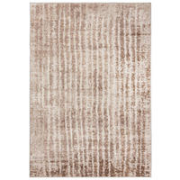 TEPPICH Beige Modern Abstrakt - Kurzflor Rechteckig Stilvoller - Creme - 160 x 230 cm - Hellbraun, Textil (160/230cm) - Mazovia