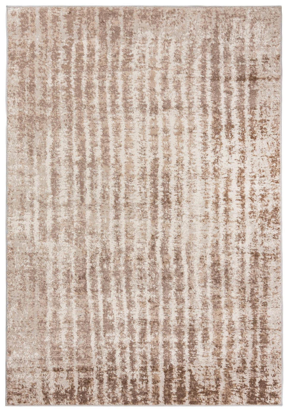 TEPPICH Beige Modern Abstrakt - Kurzflor Rechteckig Stilvoller - Creme - 160 x 230 cm - Hellbraun, Textil (160/230cm) - Mazovia