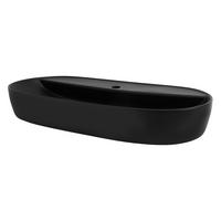 WASCHBECKEN - Schwarz, Keramik (40/12/80cm) - ML-DESIGN