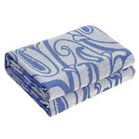 DECKE – Skandinavischer Stil 130 x 190 cm – Blau - Blau, Textil (130/190cm)