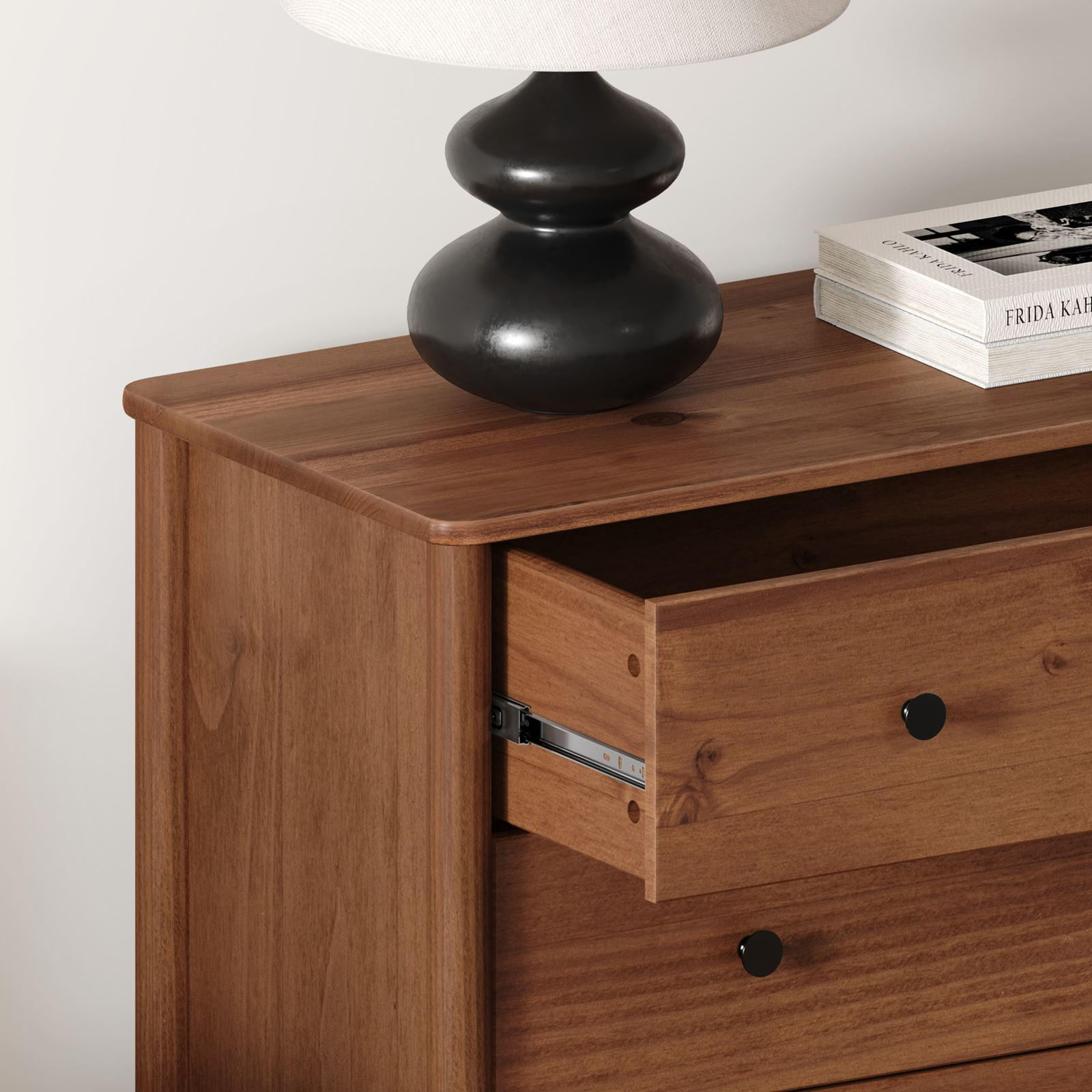 KOMMODE APOANA - Kastanienfarben, Holz (90/99/40cm) - IDIMEX