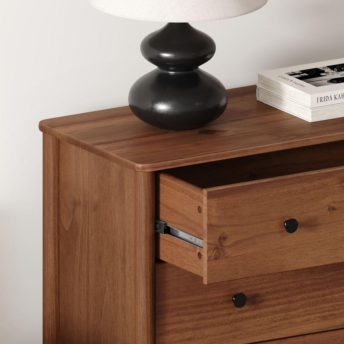 KOMMODE APOANA - Kastanienfarben, Holz (90/99/40cm) - IDIMEX