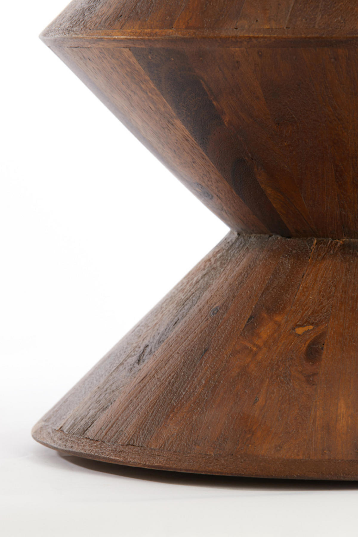 BEISTELLTISCH Larus Braun Ø40/50 cm - Dunkelbraun, Holz (40/40/50cm) - Light & Living