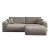 Ecksofa MOVE mit Schlaffunktion und Bettkasten, Tilia 11 - Hellbraun, Textil (247/143cm) - Lookway