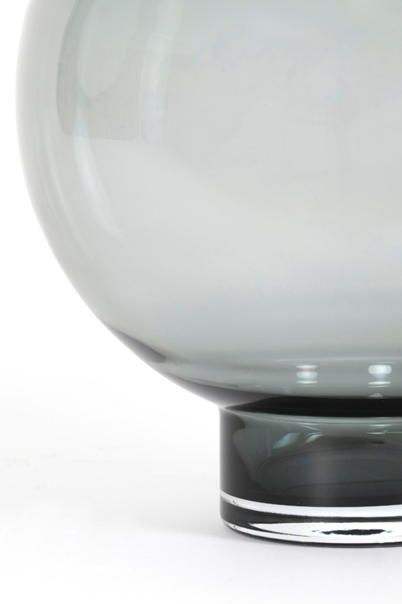 VASE Keisha Grau Ø34,5/46 cm - Grau, Glas (34.5/46cm) - Light & Living