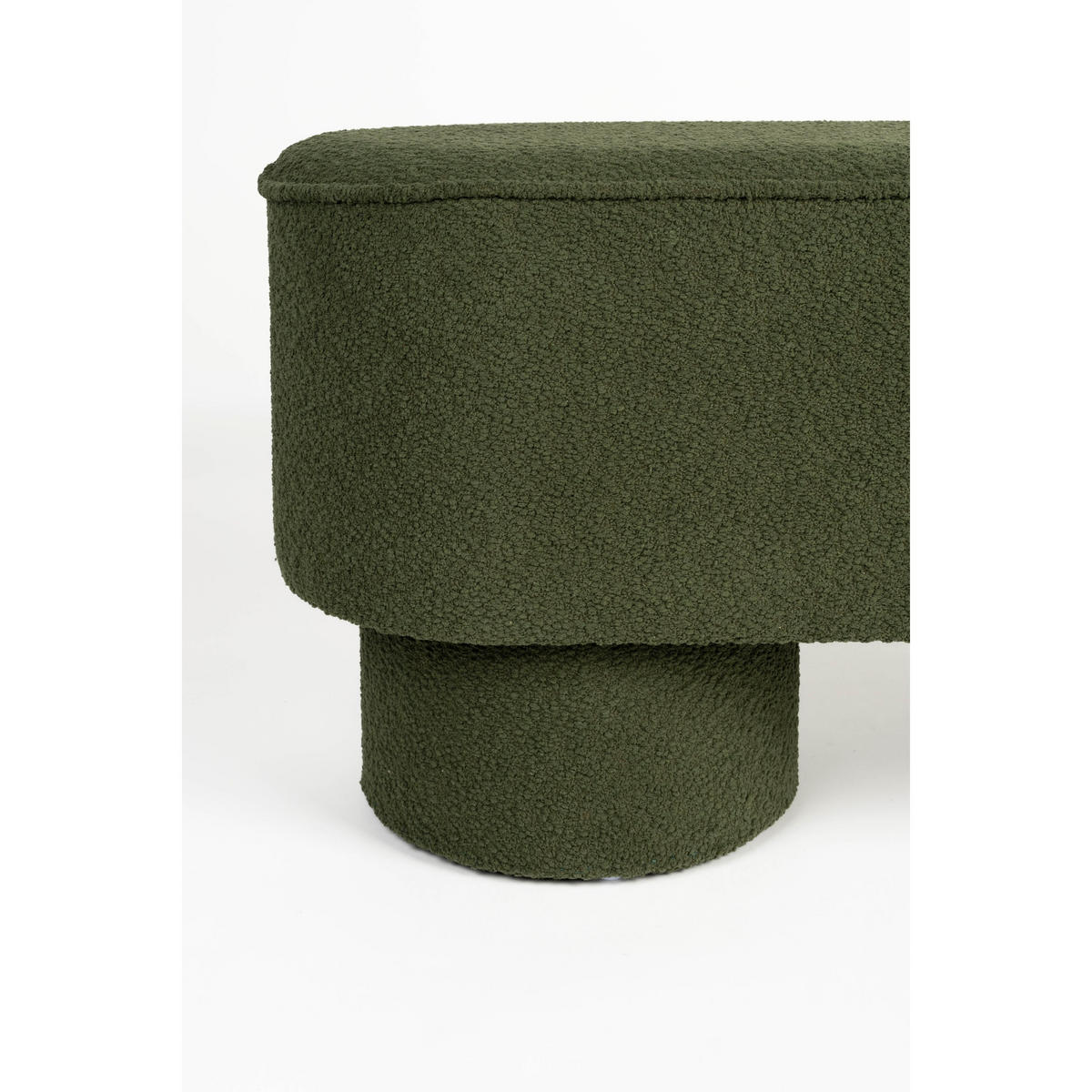 SITZBANK Marcos 93x35x44,5cm Bouclé Grün - Grün, Textil (93/44/35cm) - Drawer