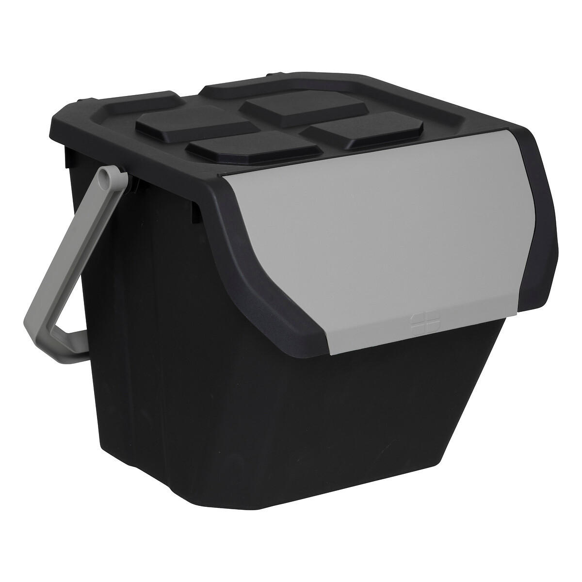 MÜLLTRENNUNGSBEHÄLTER Plast 24 l 43/38/30 cm - Anthrazit, Kunststoff (38/30/43cm) - 5five Simply Smart