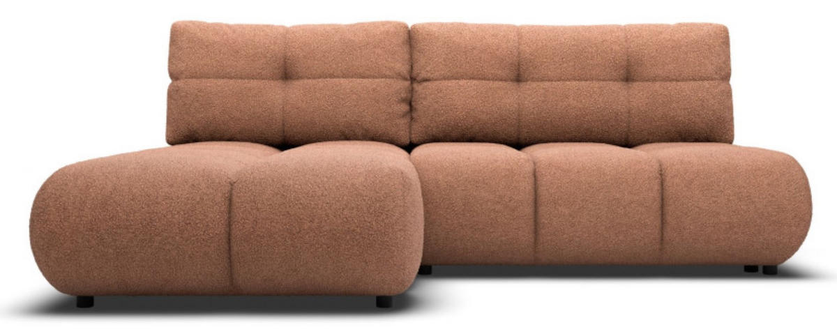 ECKSOFA Ceglasty MILA Ausziehbar Ohne Armlehnen Links - Orange, Textil (230/177cm) - Sepro Meble