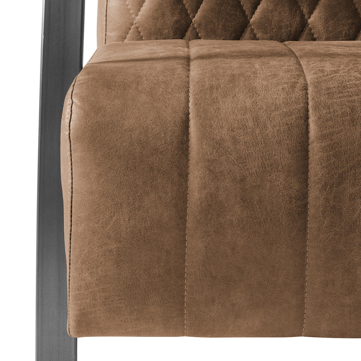 SESSEL - Antiklederlook - Braun, Textil (63/83/83cm) - home24