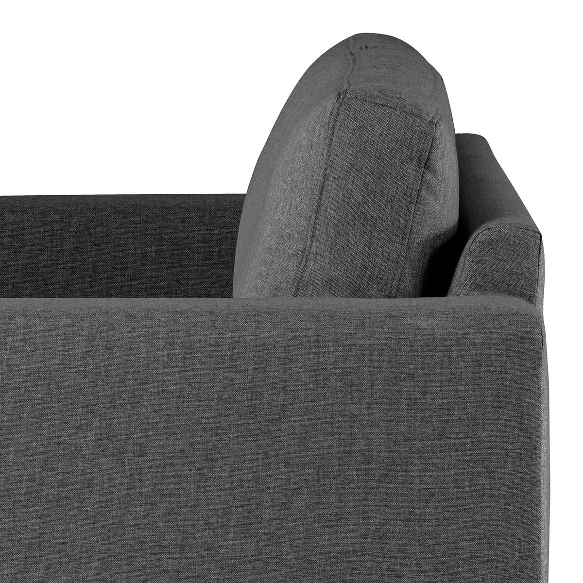 SESSEL - Dunkelgrau/Buchefarben, Buchenholz/Textil (122/81/88cm) - home24