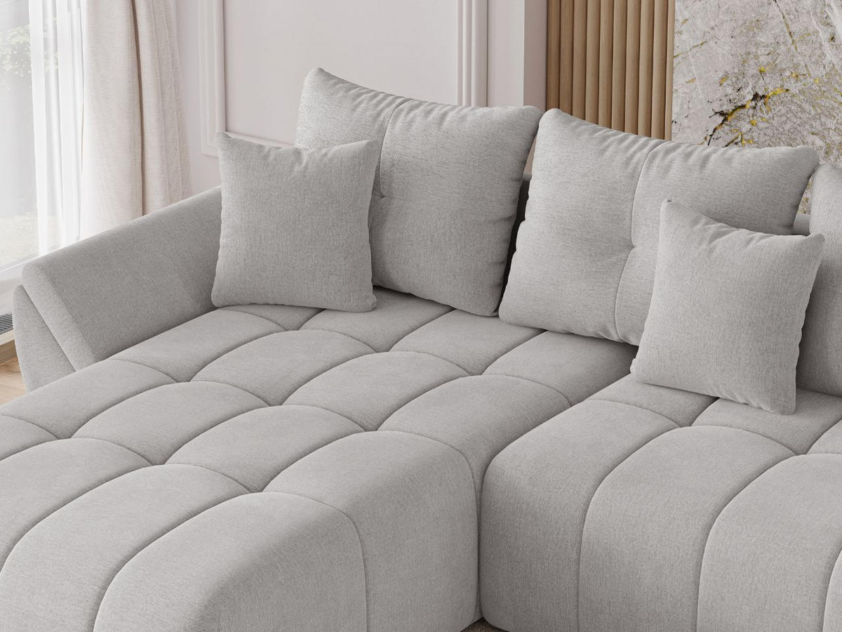 ECKSOFA Decor U Grau - Grau, Holz/Textil (382/192cm) - Graingold