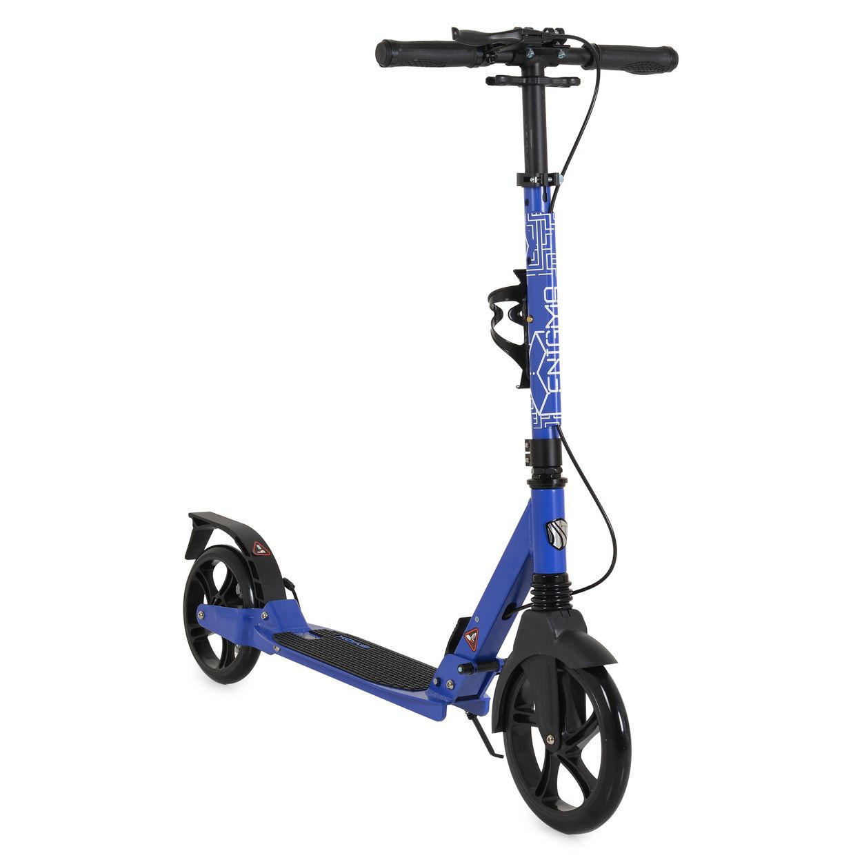 KINDERROLLER Enigma PU-Räder blau klappbar Ständer Getränkehalter Handbremse - Blau, Metall (90/40/100cm)