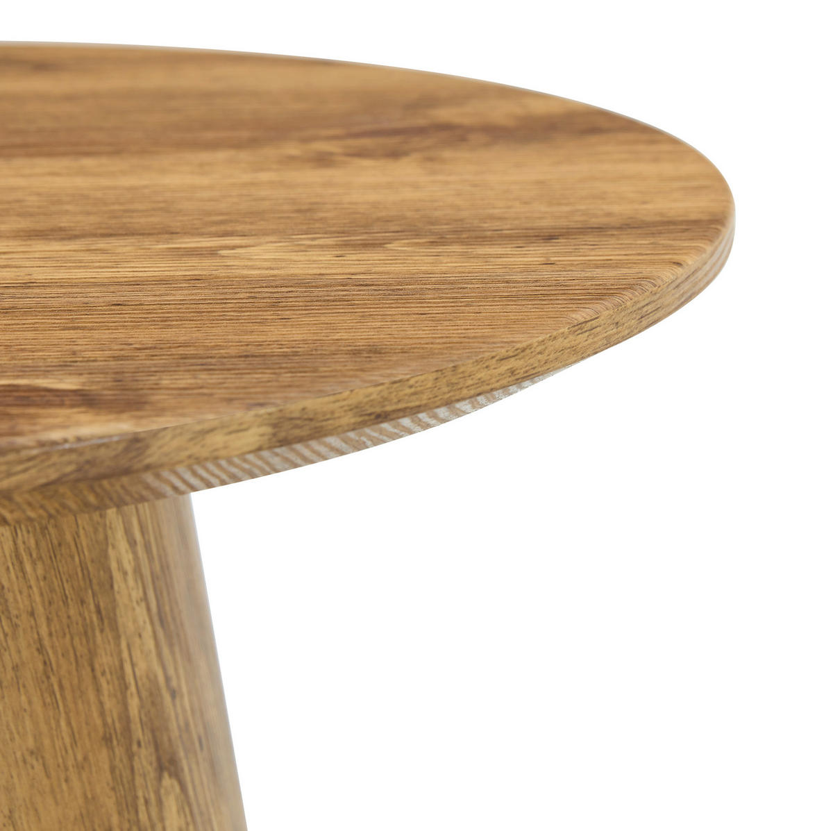 ODKLÁDACÍ stolek 50/50/48 cm dřevěný z MDF s realistickým dekorem dřeva - přírodní, kompozitní dřevo (50/50/48cm) - OKWISH