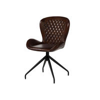 STUHL Echtleder (Büffel) 61 x 52 x 86 cm braun IRON LABEL #112 - Braun, Leder (61/86/52cm) - Massivmoebel24