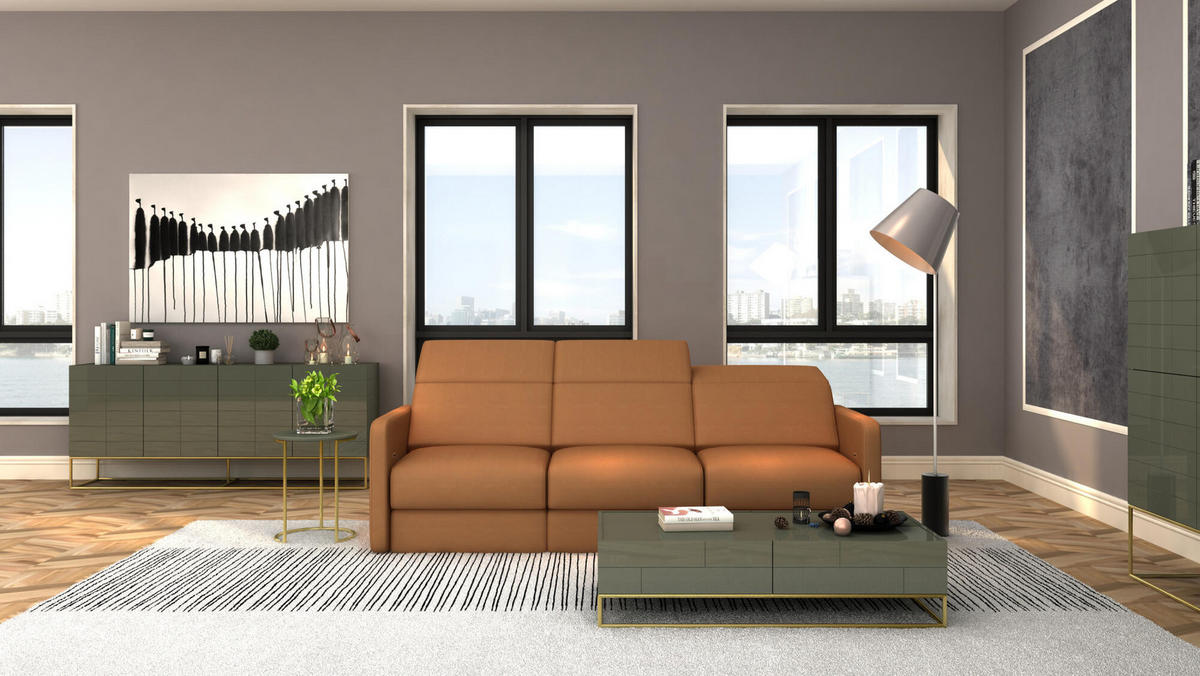 COUCHTISCH ROSE HILL Grün 120x60x36 cm - Grün, Holzwerkstoff (60/120/36cm) - FURNLUX
