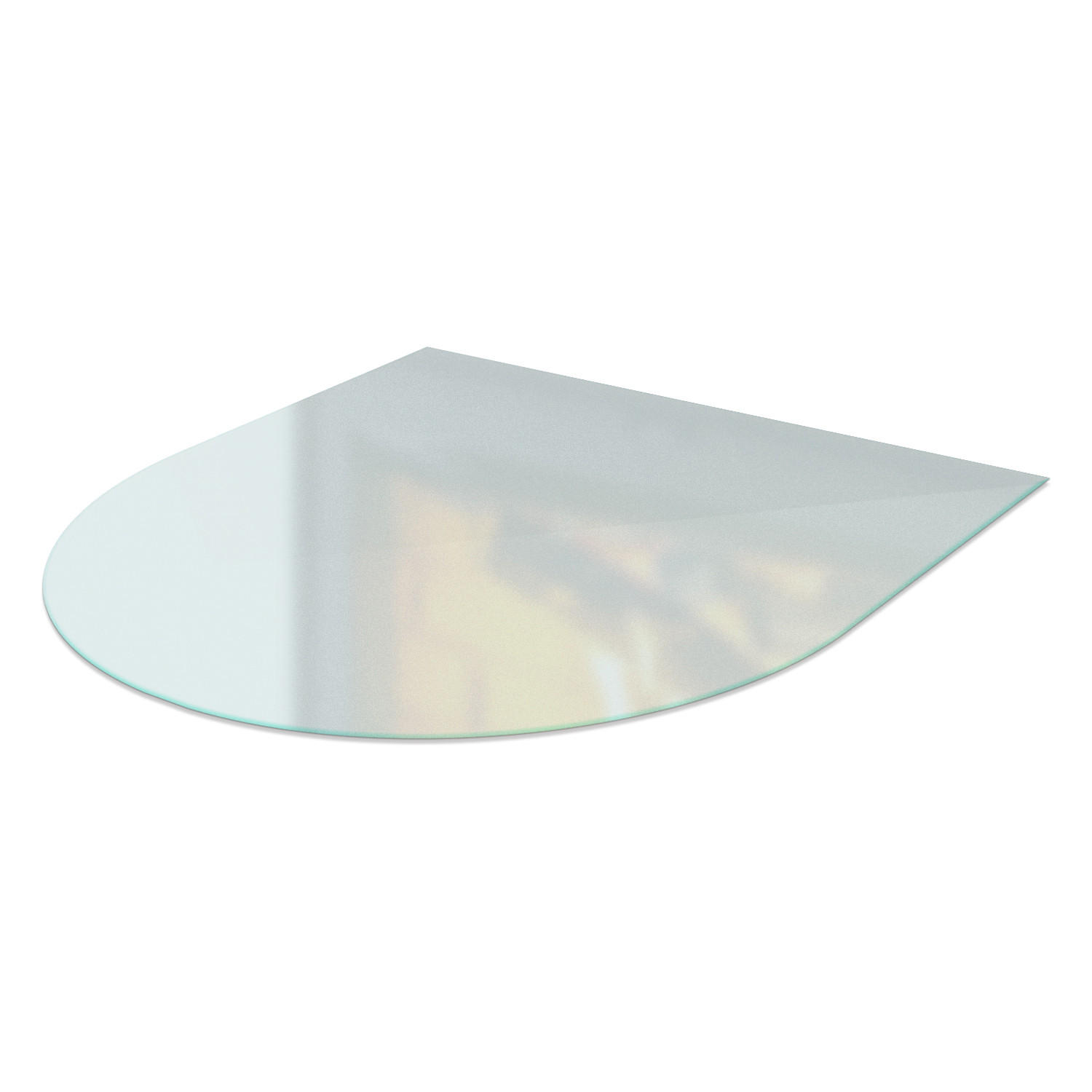 TULUP SKLENĚNÁ PODLOŽKA pod kamna 80x70 cm – mléčné sklo
