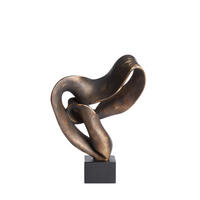 ORNAMENT Kajan Bronze 33/14,5/44,5 cm - Bronzefarben, Kunststoff (14.5/44.5/33cm) - Light & Living