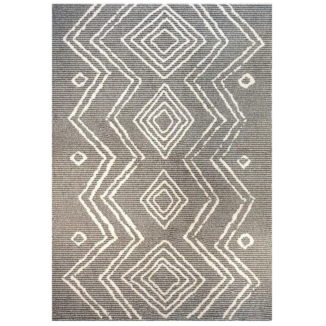 VINTAGE-TEPPICH Medini Neva Grau - Grau, Textil (119/170cm) - Kukoon Rugs