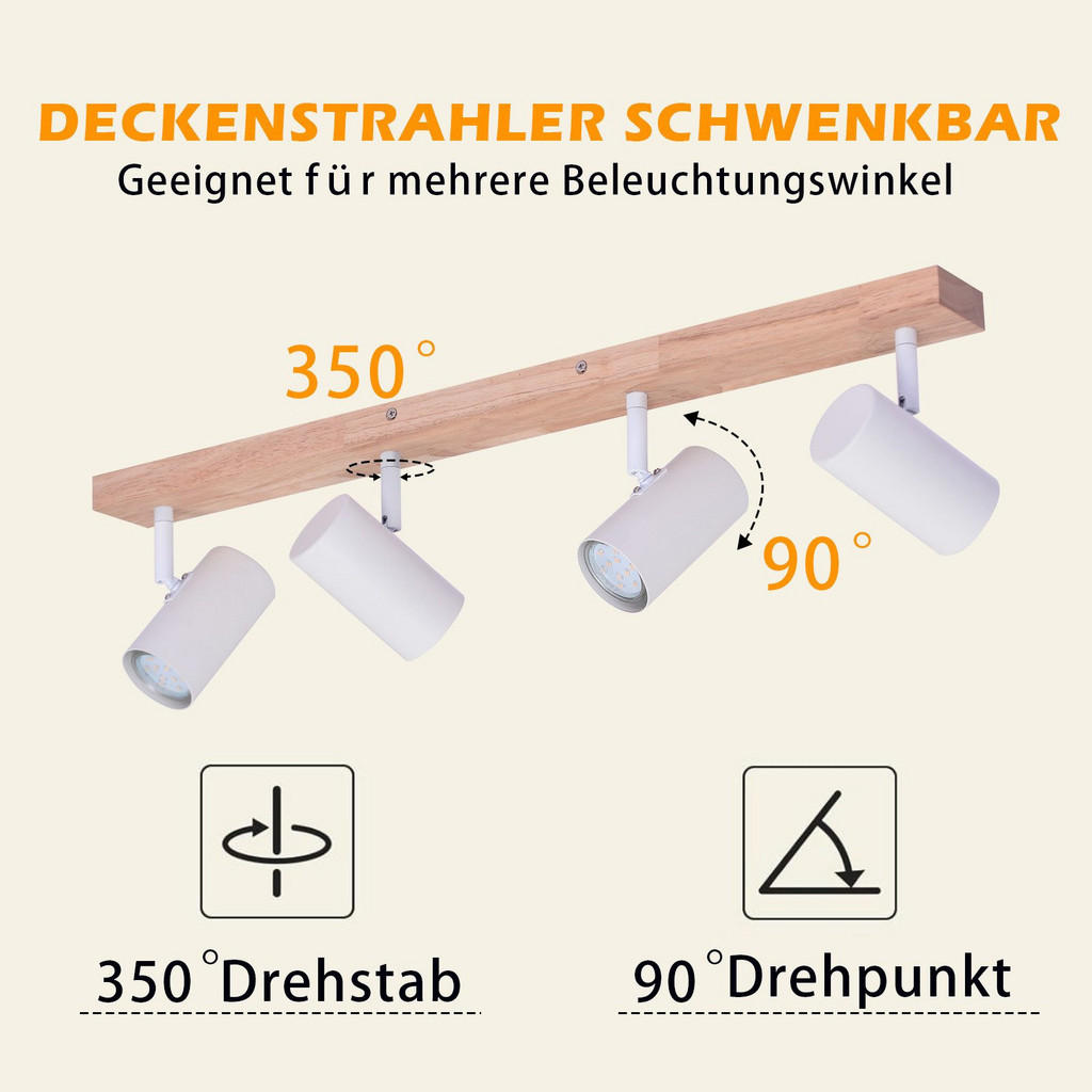 Thumbnail - Nettlife Strahler, Braun, Metall, 10.5x14.5x60 cm, Lampen & Leuchten, Innenbeleuchtung, Spots & Strahler, Wandstrahler