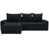 ECKSOFA Bresso Schwarz - Schwarz, Holz/Textil (255/168cm) - Graingold