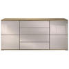 SIDEBOARD Rova Sandgrau Hochglanz - Sandfarben, Holzwerkstoff (166.5/75.5/35cm) - Vladon