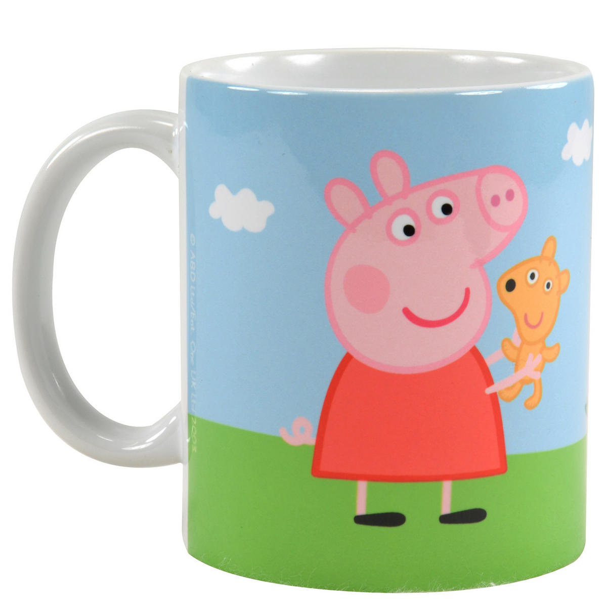 BECHER Peppa Wutz Stofftiere Weiß 320 mö - Weiß, Keramik (0.32L) - United Labels