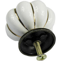 SCHRANKKNOPF Keramik Weiß 10er-Set - Multicolor, Keramik (4/4/4cm)