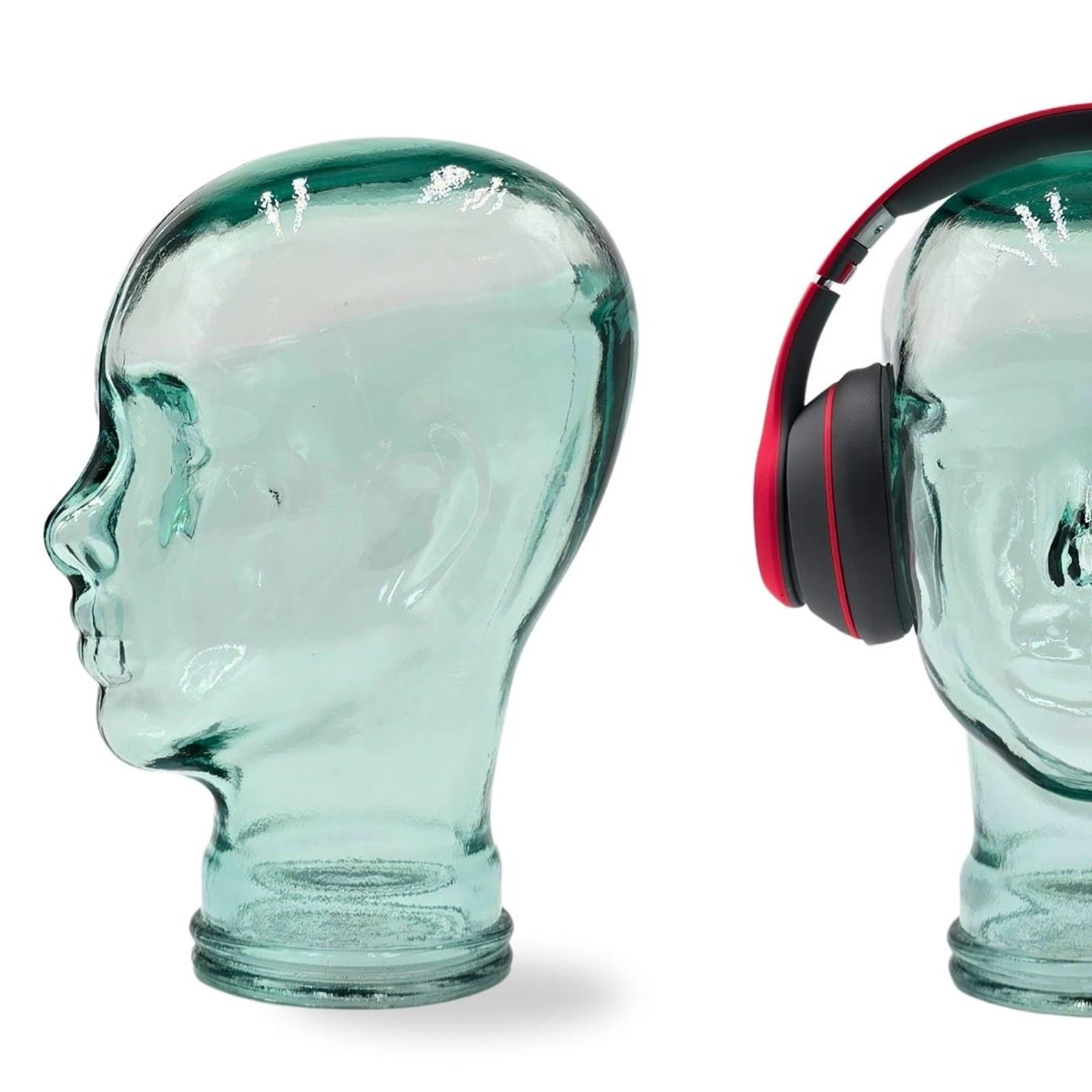 KOPFHÖRERSTÄNDER MICK Glas T01 klar - Transparent, Glas (21/29/21cm) - DESIGN DELIGHTS