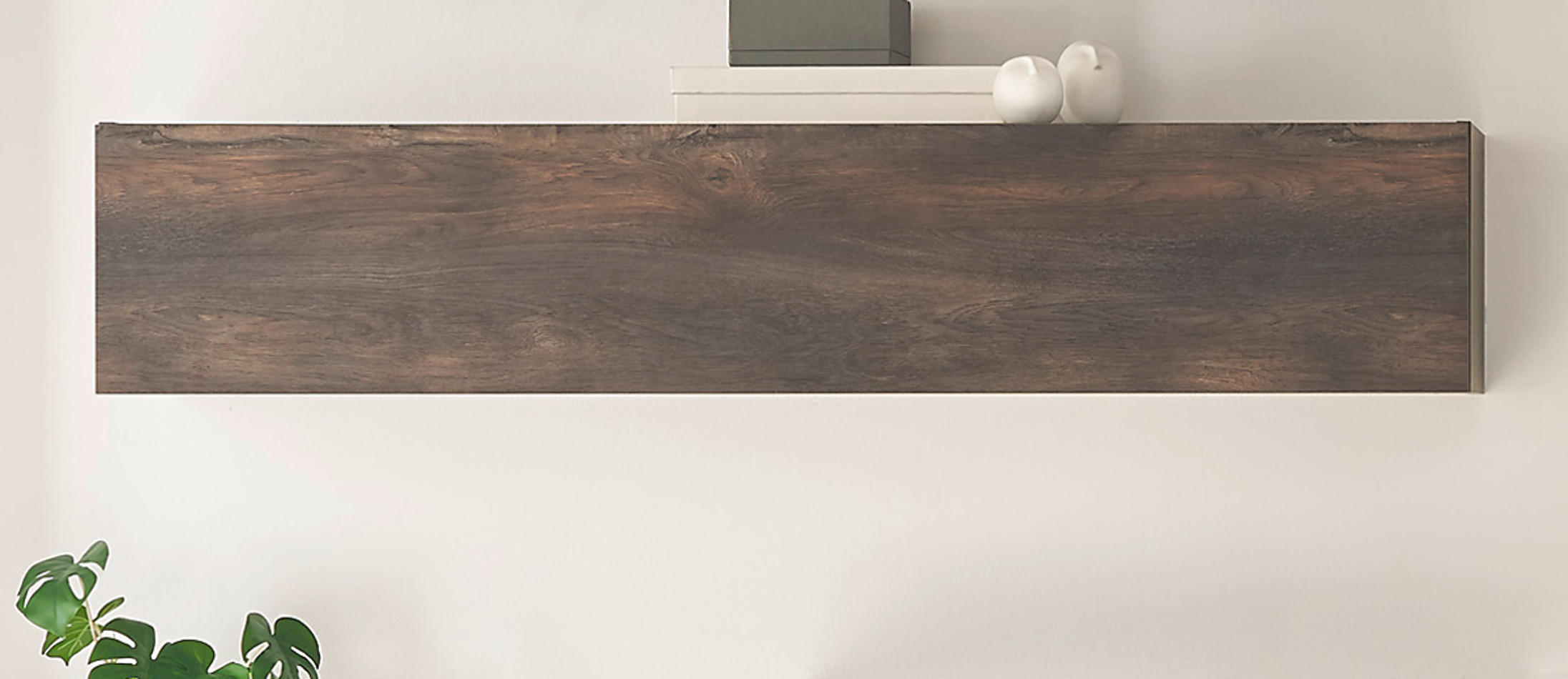 HÄNGESCHRANK Thermo Eiche, Wandschrank hängend 152 x 30 cm - Eichefarben/Grau, Holzwerkstoff (152/30/30cm) - Furn.Design