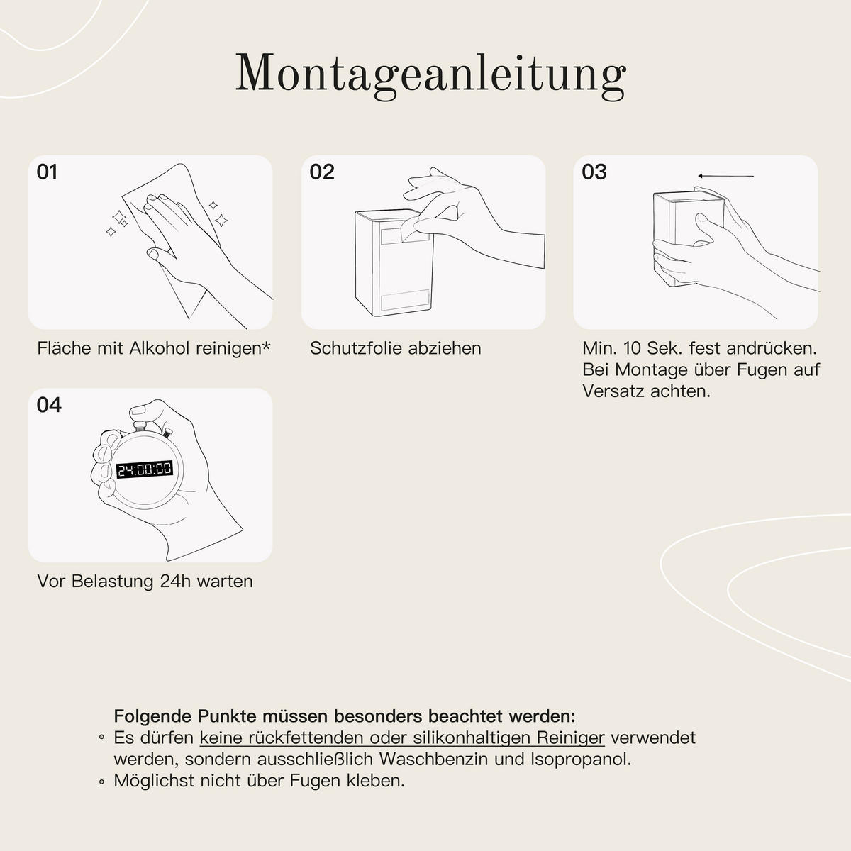 TOILETTENBÜRSTE OHNE BOHREN - Schwarz, Metall (10/37/10cm)