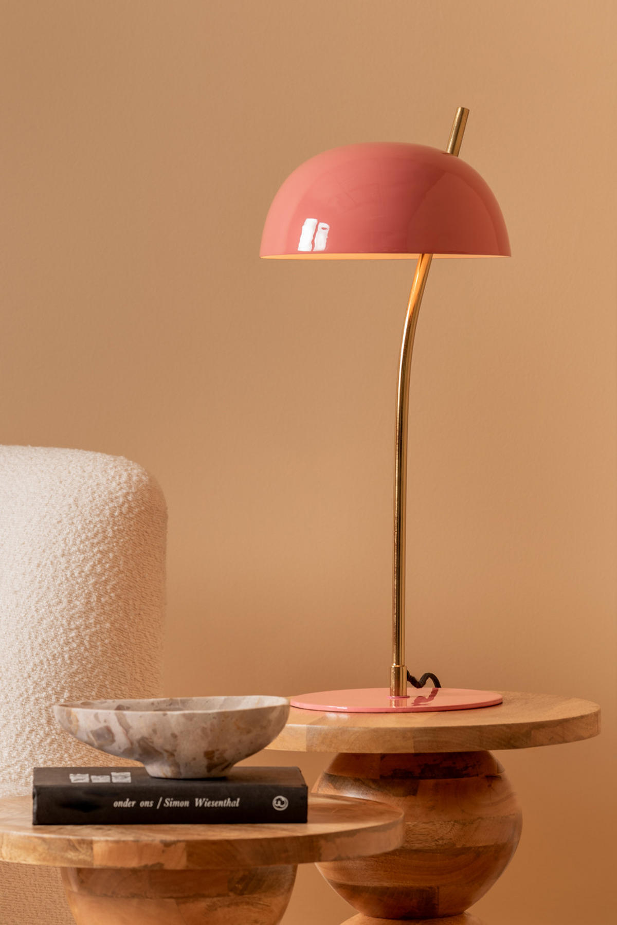 TISCHLAMPE Vivo 22/22/55 cm - Pink, Metall (22/22/55cm) - Leitmotiv