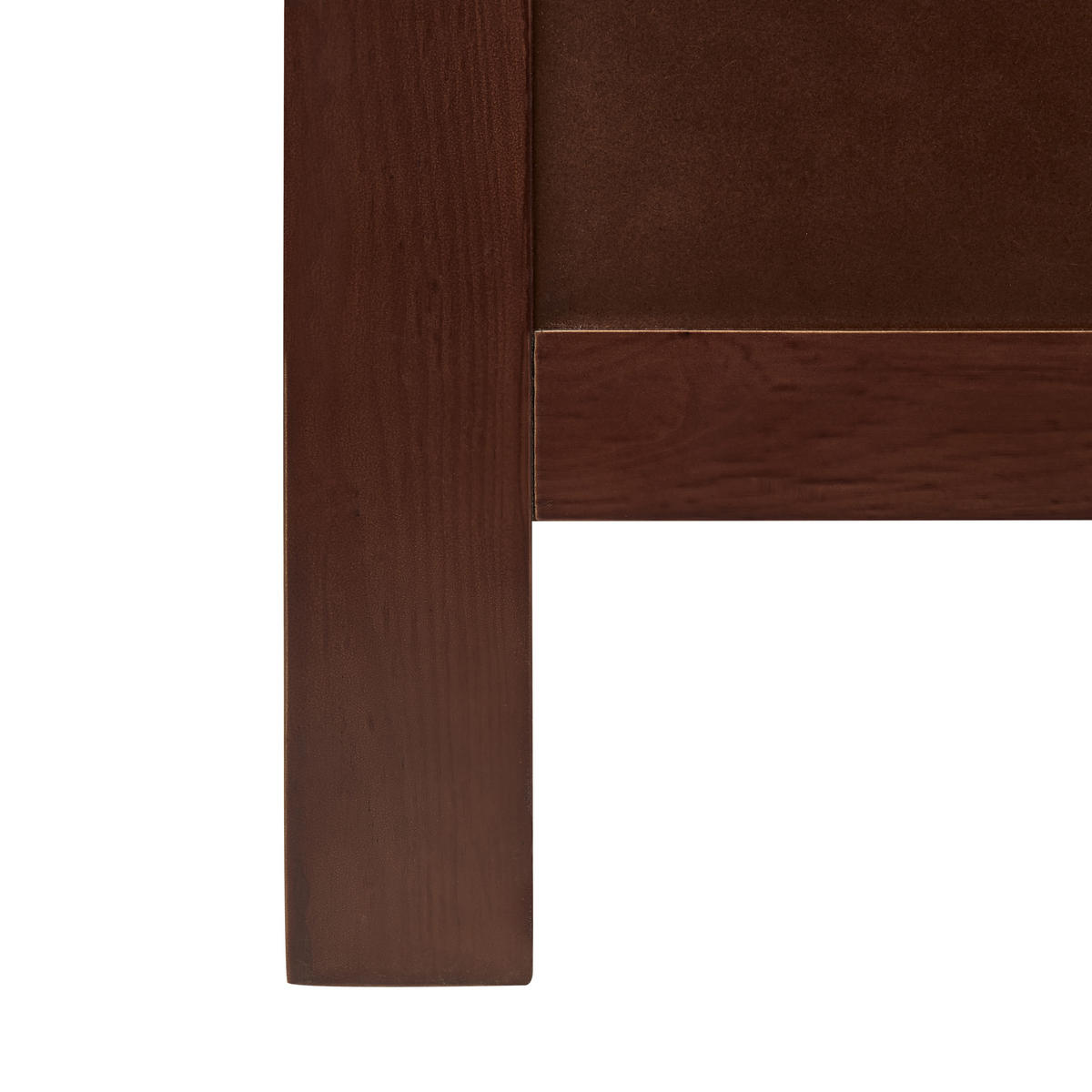 HOLZBETT 140/200cm Dunkler Holzfarbton Mayenne - Dunkelbraun, Holz (140/200cm) - Beliani