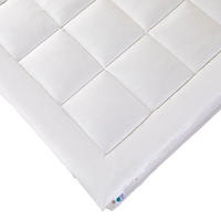 MATRATZENTOPPER 160/200 cm, Schurwolle & Funktionsfaser - Weiß, Textil (160/200cm) - Homescapes