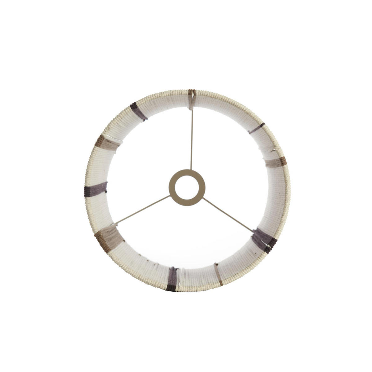 LAMPENSCHIRM Medan Weiß 30/30/40 cm - Weiß, Textil (30/30/40cm) - Light & Living