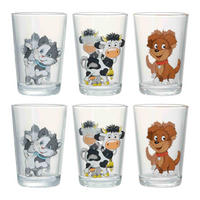 KINDERGLÄSER Hoftiere bunt 205 ml 6er Set - Multicolor, Glas (0.205L) - Ritzenhoff Breker