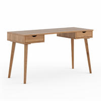 SCHREIBTISCH Simona Eiche Natur 138 / 55 / 75cm - Eichefarben, Holz (55/138/75cm) - Feldmann-Wohnen